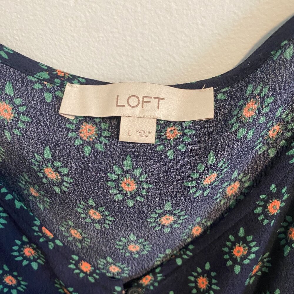 LOFT - Bloom Button Peplum Cami NWOT - Picture 6 of 6